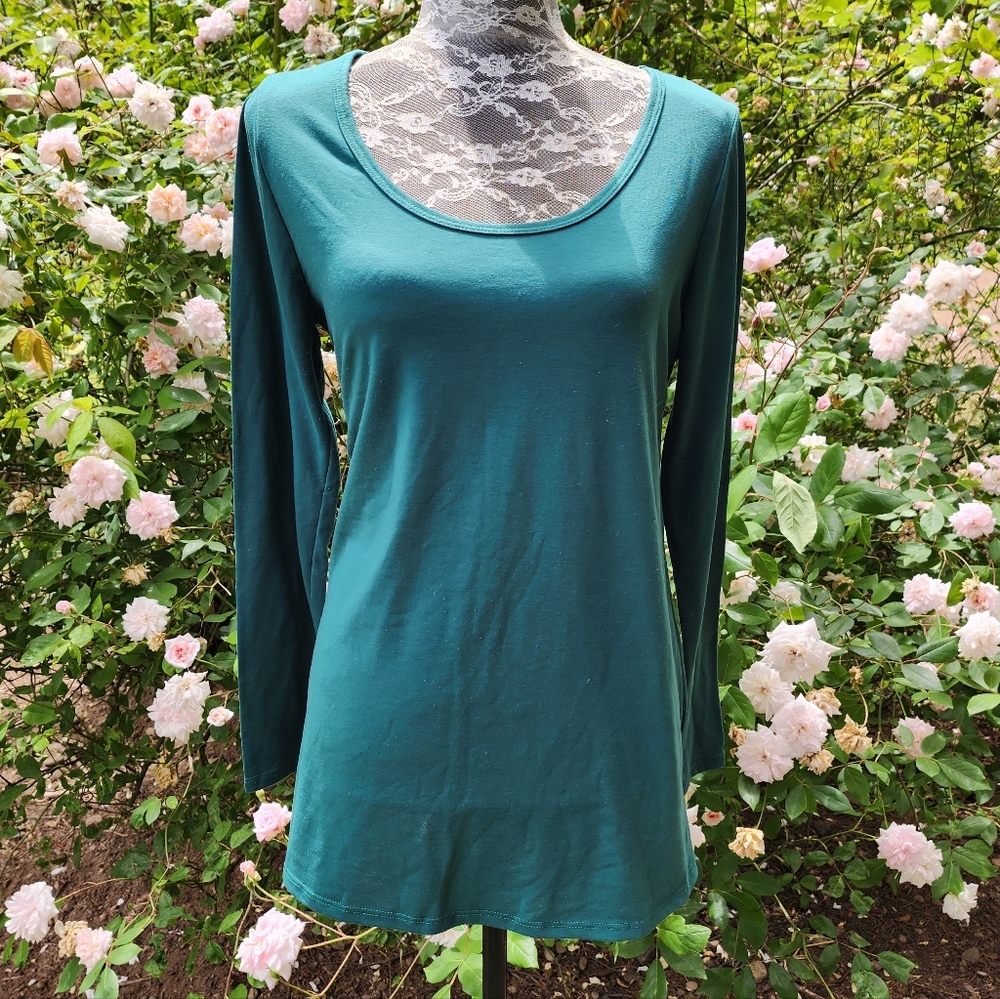 LuLaRoe Teal Long Sleeve Top